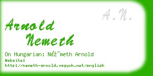 arnold nemeth business card